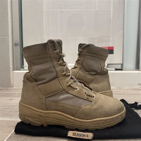 yeezy season 4 combat boots replica|yeezy suede combat boots.